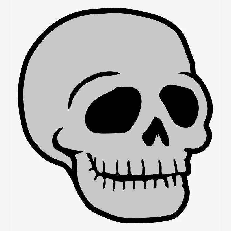 Friendly Comic Skull Skull