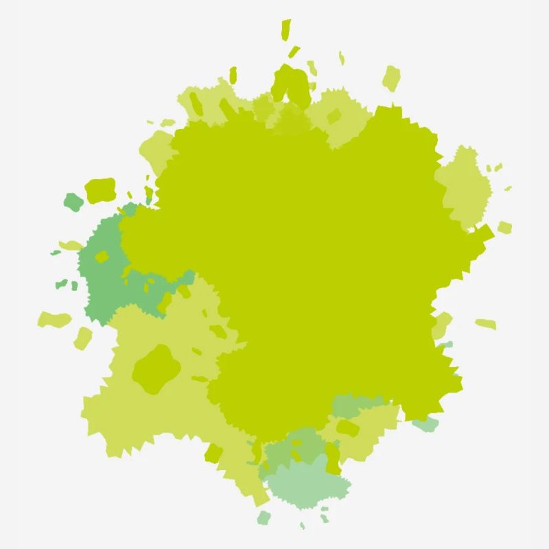 Éclaboussures de vert