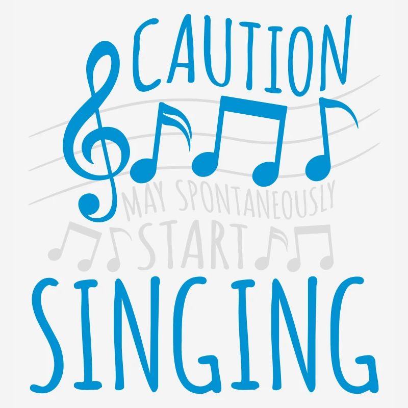 may spontaneously start singing