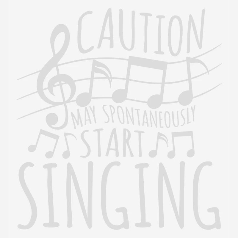 may spontaneously start singing
