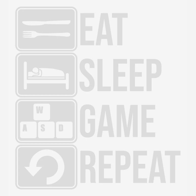 Manger le jeu de sommeil Répéter