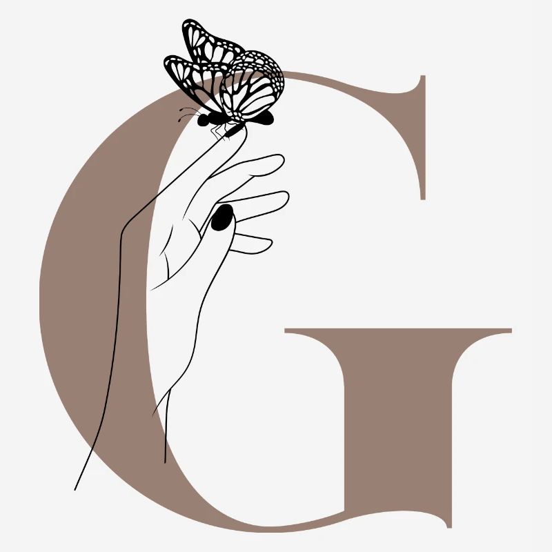letter G Magic butterfly