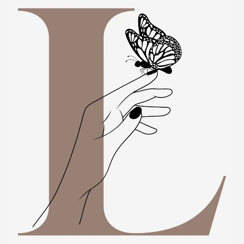 Letter L Magic Butterfly
