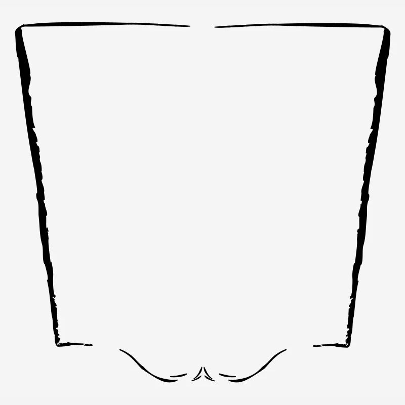 Vertical frame + decorative element - Vectorgraphic