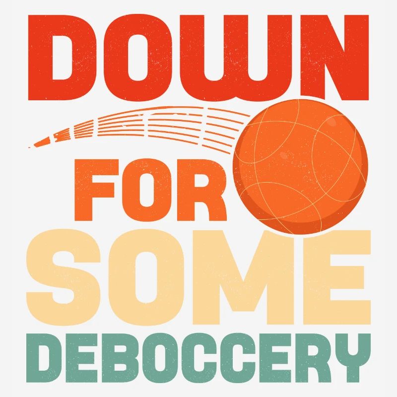 Vers le bas pour un peu de pétanque d’équipe de pétanque de déboccery