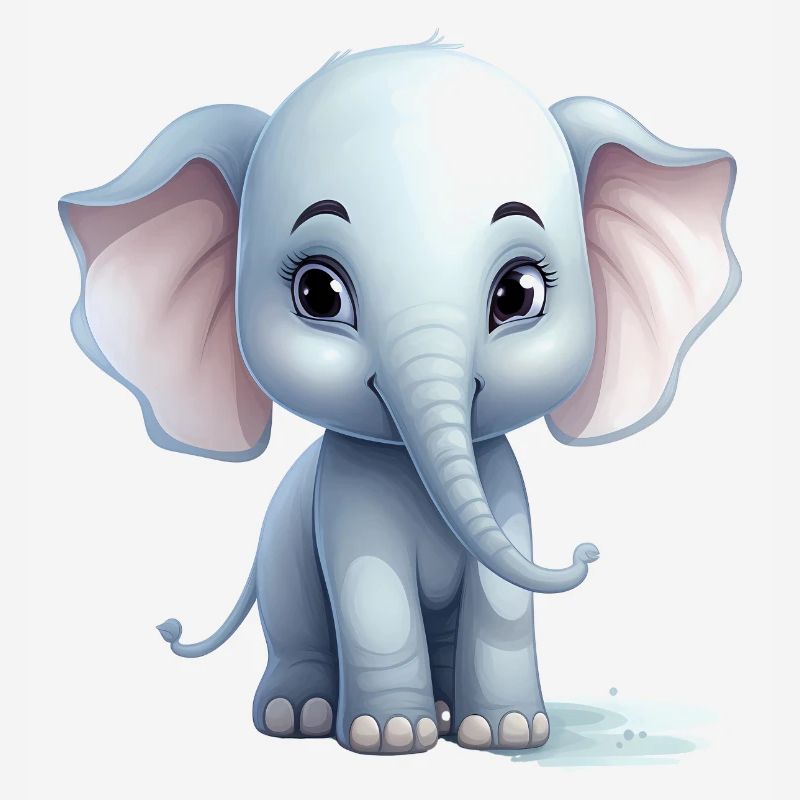 Bébé éléphant mignon
