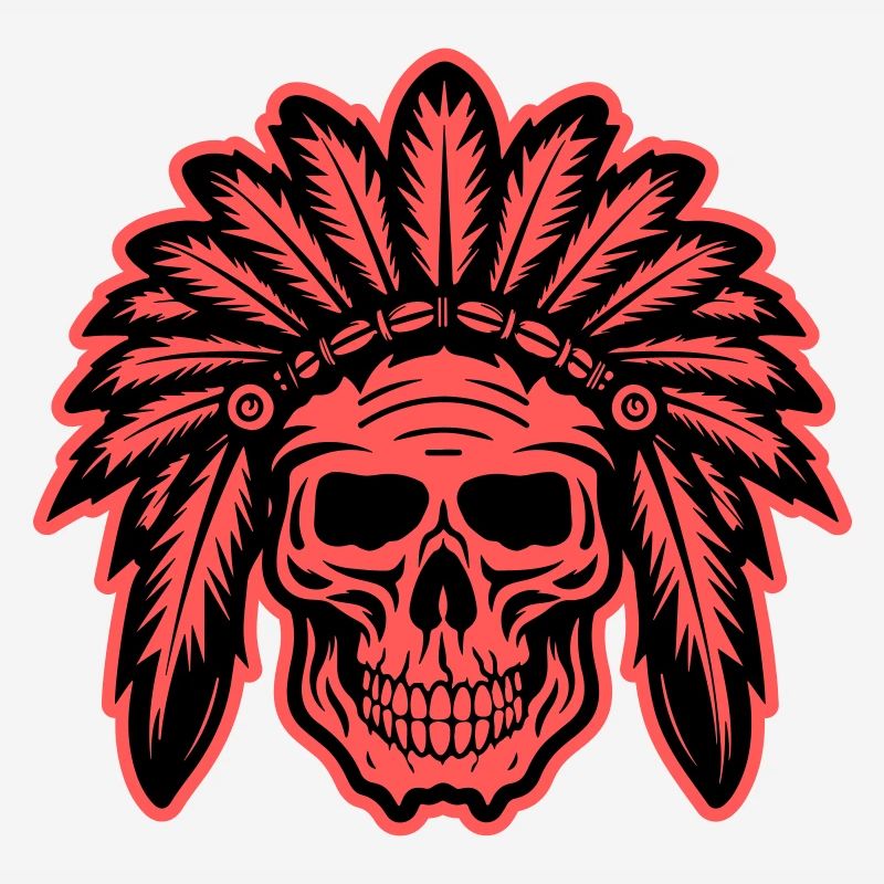 Apache Indian Chief Skull