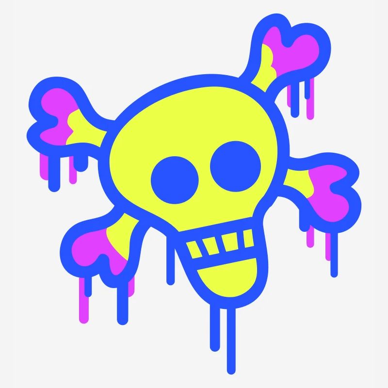 Pirate Skull Skull Bone Skeleton Graffiti