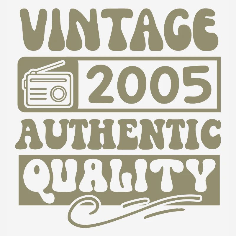 Authentic 2005 Millésime 2005 - Vintage 2005 Rétro
