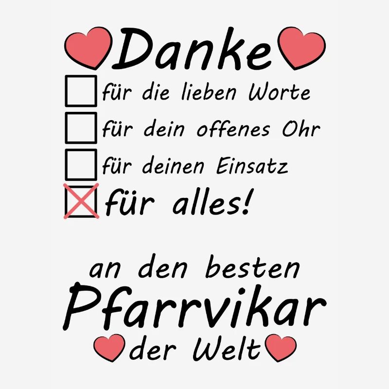Pfarrvikar Danke sagen Abschied Abschiedsgeschenk
