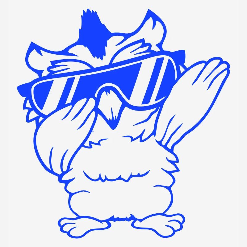 hibou dabbing dab danse pose geste lunettes de soleil mignon