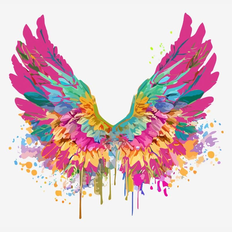 ailes d’ange,ailes d’anges,coloré,graffiti
