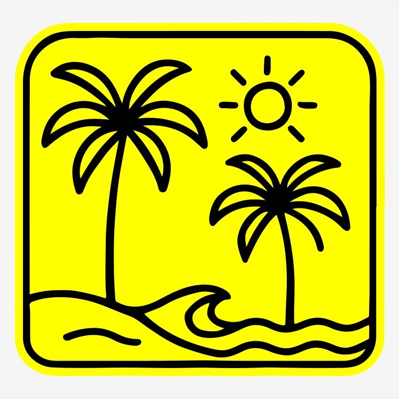 Plage de Palm Trees