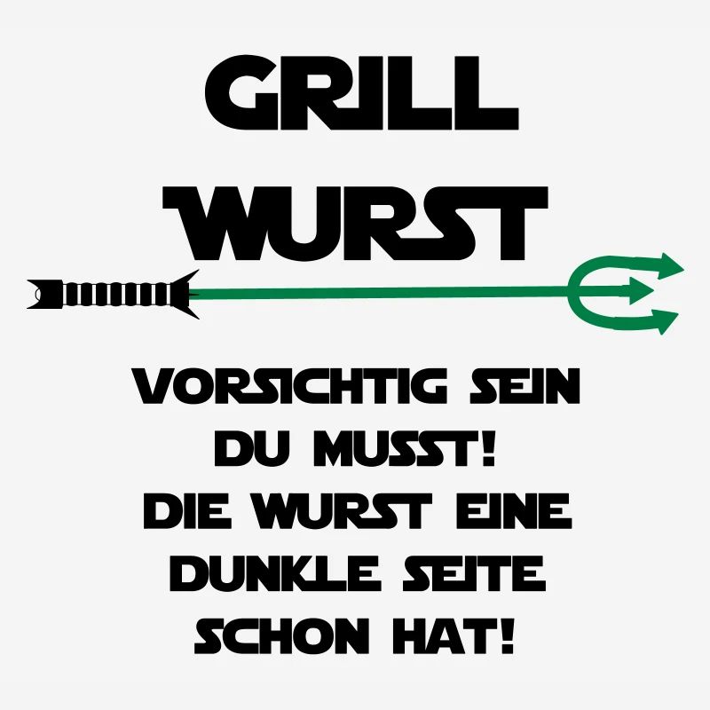 Grill Wurst dunkle Seite