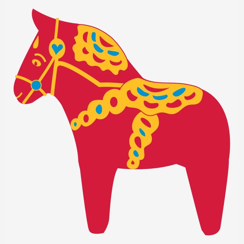 Dala Pferd rot