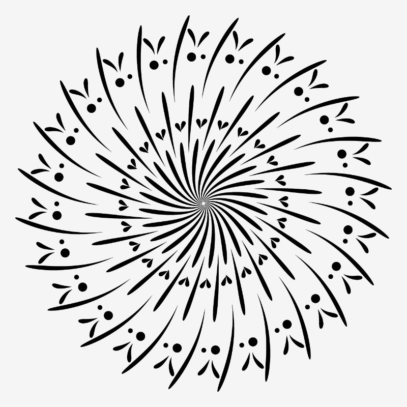 Rotating Circle Pattern Circle Gift Idea