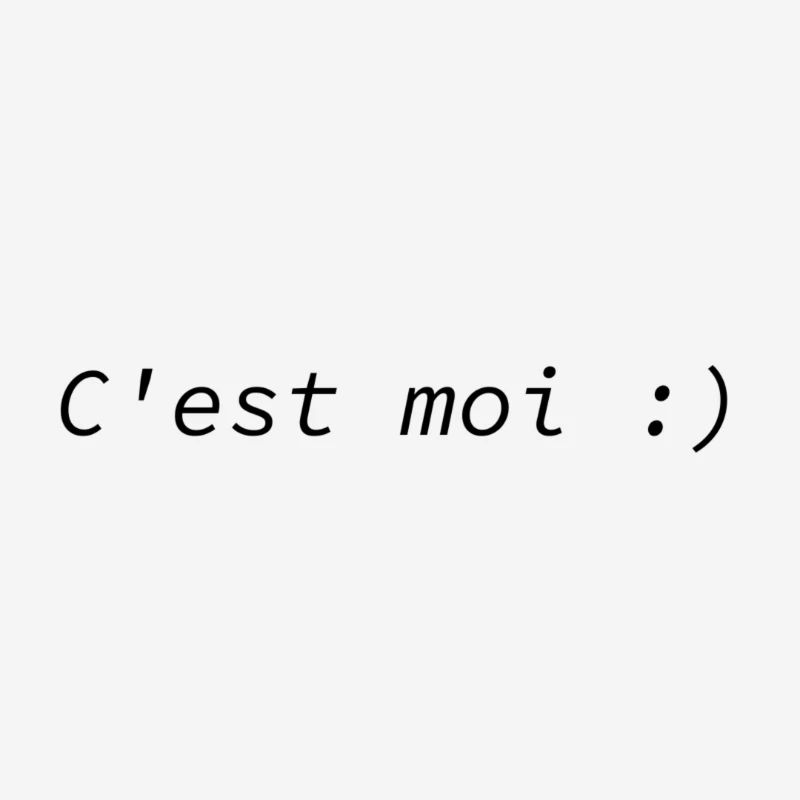 C'est moi :)