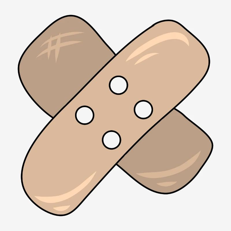 Patch, blessure, blessure, guérison, idée cadeau