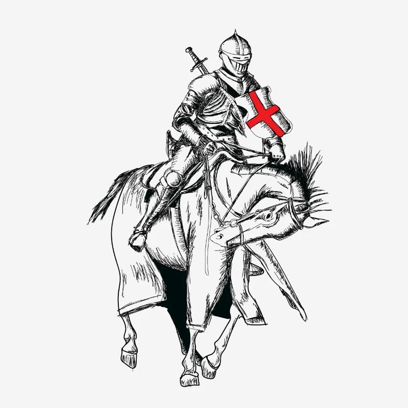 Knight - Crusader - Knight shield - Sword