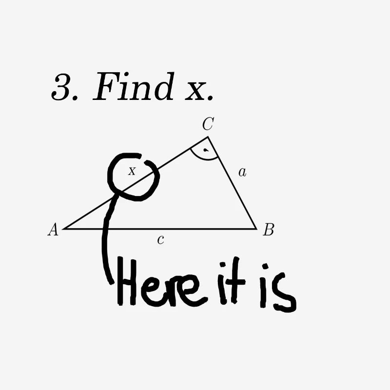 Find X Math Design Teacher Student Gift Idea