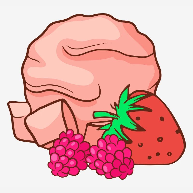 Eis Speiseeis Eiskrem Eiscreme Erdbeeren Himnbeere