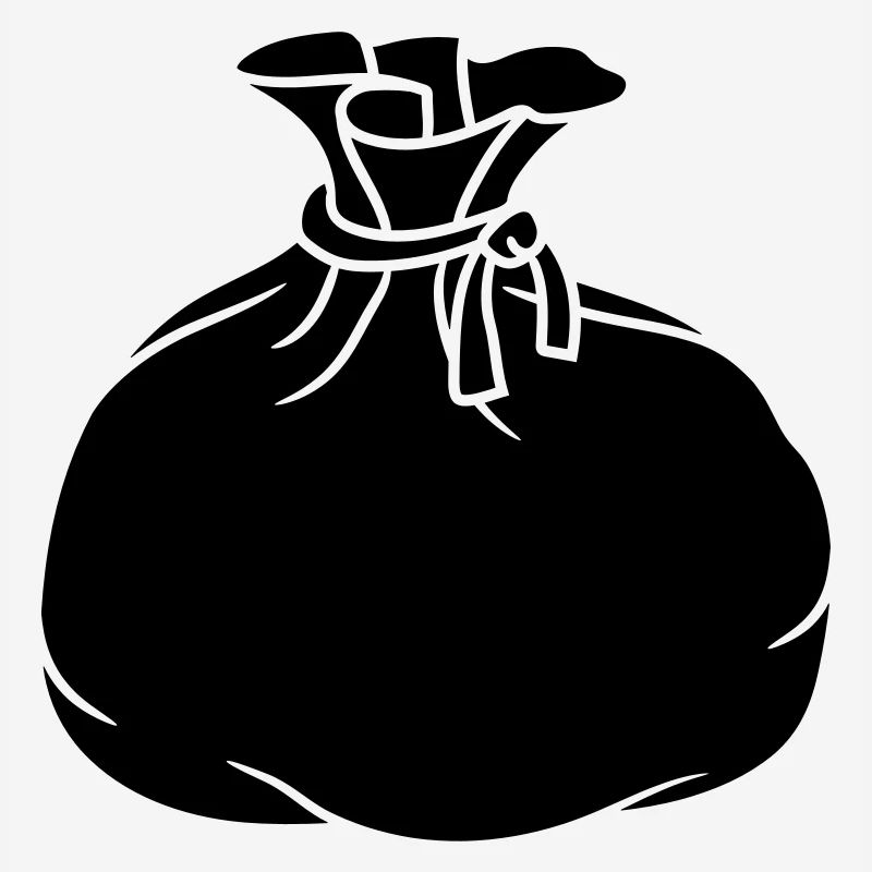 black fabric bag sack gift packed flasks