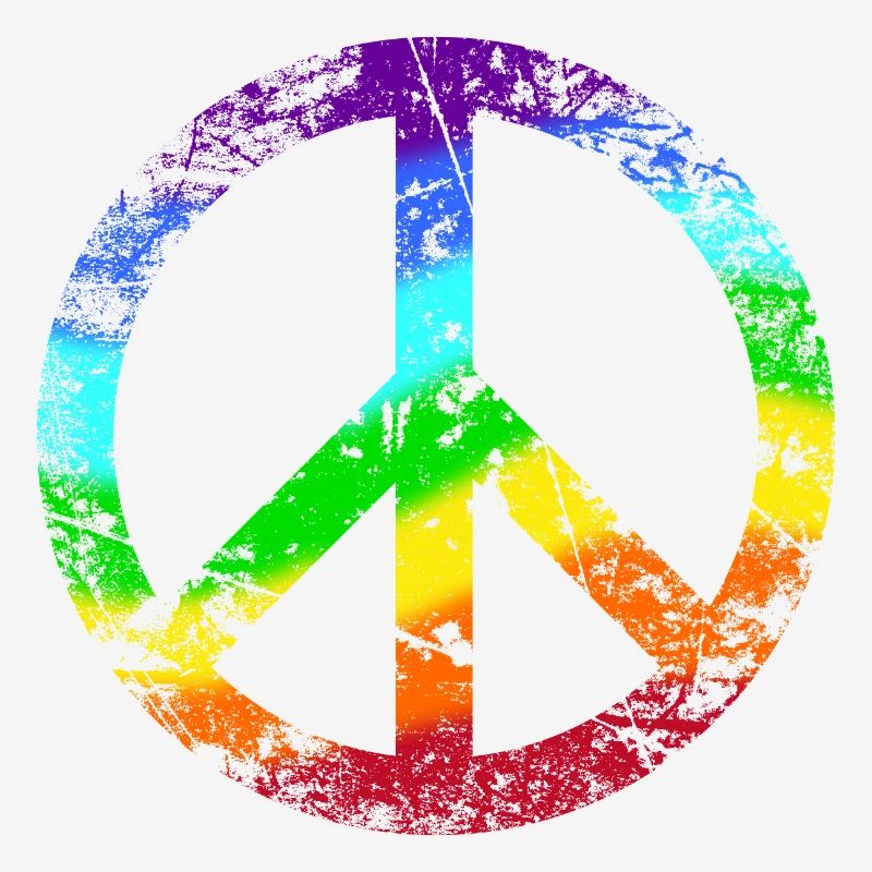 Peace Sign Rainbow Tolerance Peace Graffiti