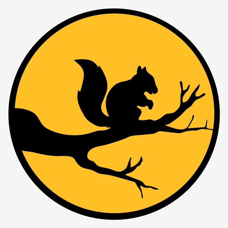 moon circle round night shadow branch black eichhoe