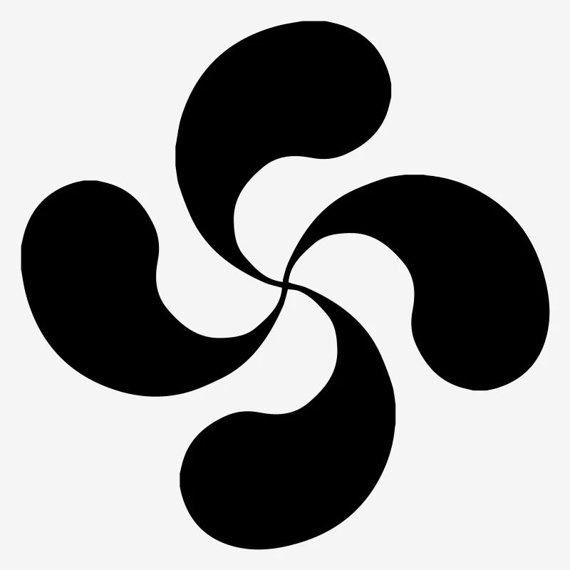 Basque Cross oldshool lauburu