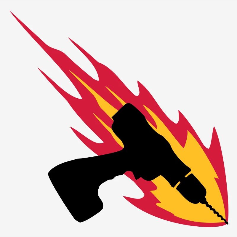 Cordless Drill On Fire