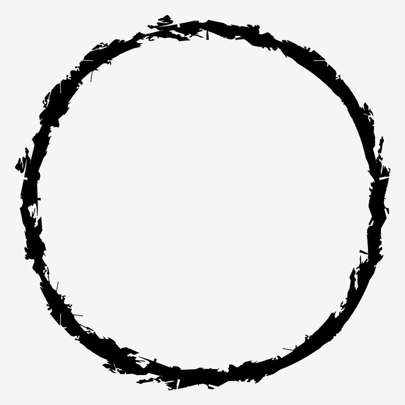 duenner ring cracked round circle round stripe line