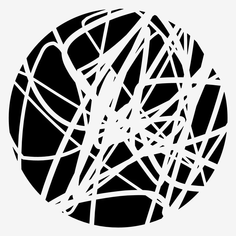 Scribbled chaotic strokes pattern