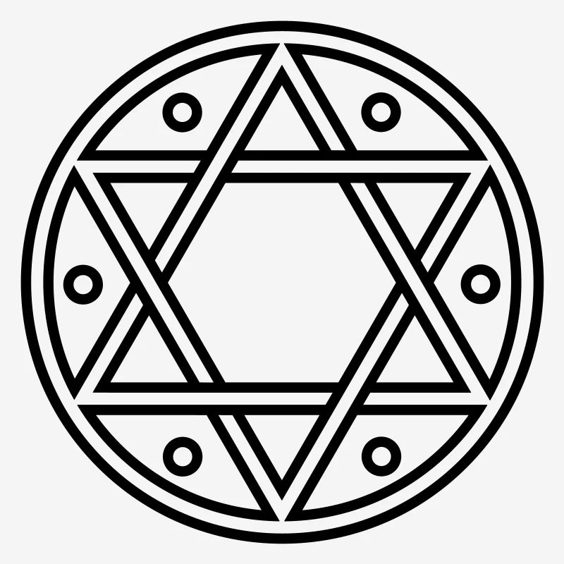 ✡ Hexagram, Magic, Merkaba, David Star, Solomon