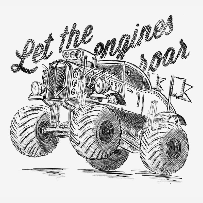 Conception de puissance de camion monstre