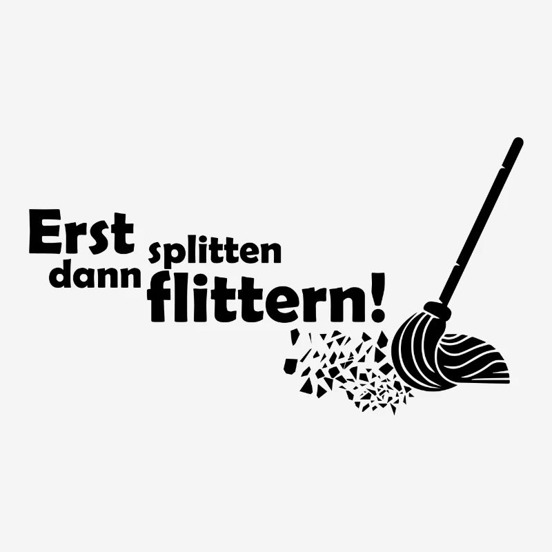 Erst splittern dann flittern Polterabend Geschenk