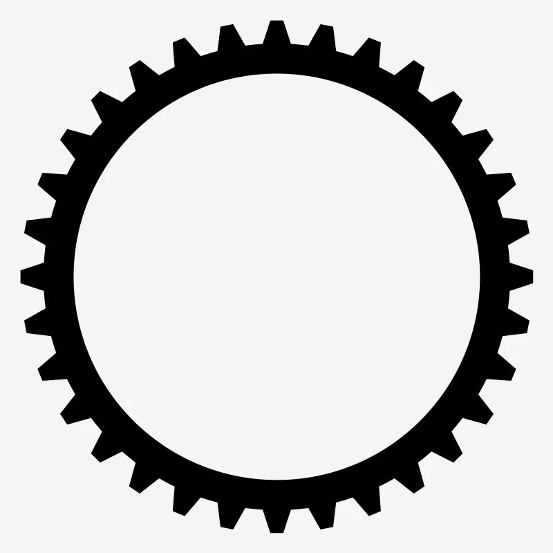 mechanical gear mechanical round serrated clockwork