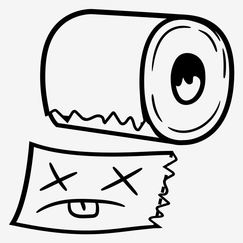 funny dead face torn off toilets pap