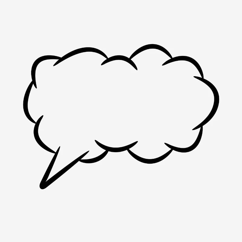 Speech bubble thought bubble