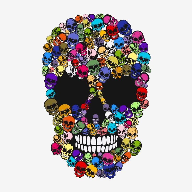 tete de mort crane 100 multiple skull co