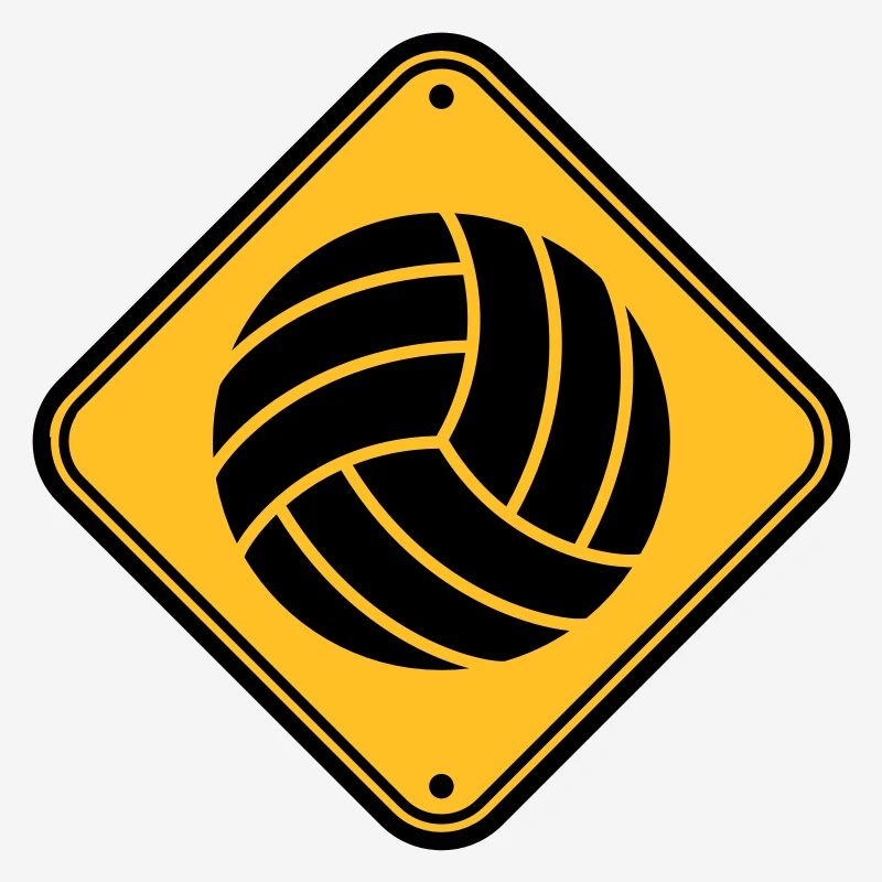 shield warning danger caution danger volleyball ro