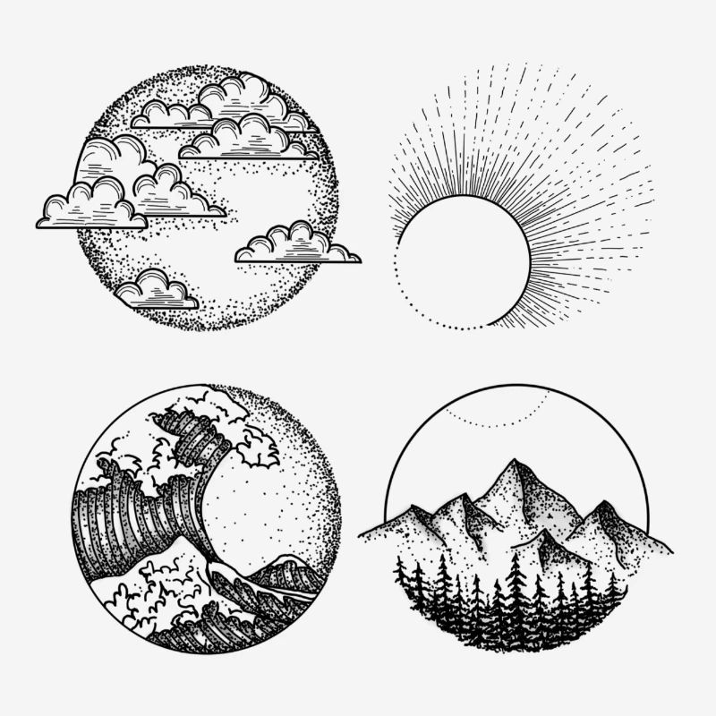 Drawing Desing Print Elements