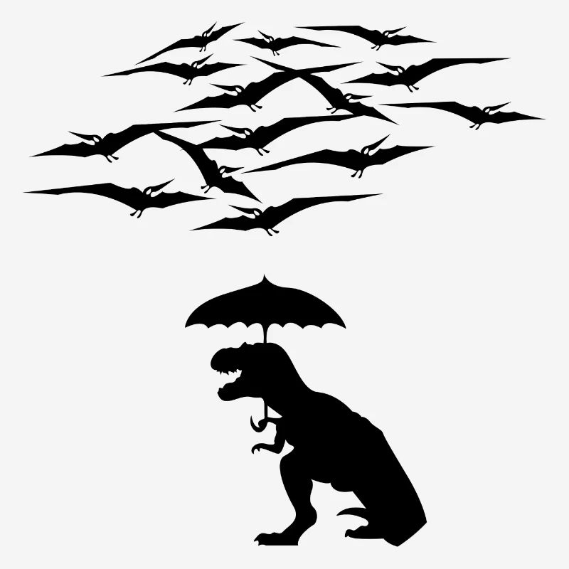 Trex vs les ptérodactyles