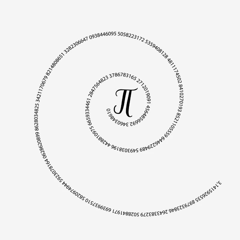 Pi circle number math math gift