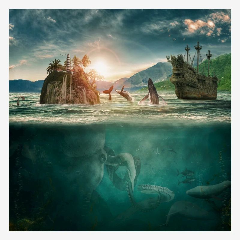 Monde sous-marin d'imagination