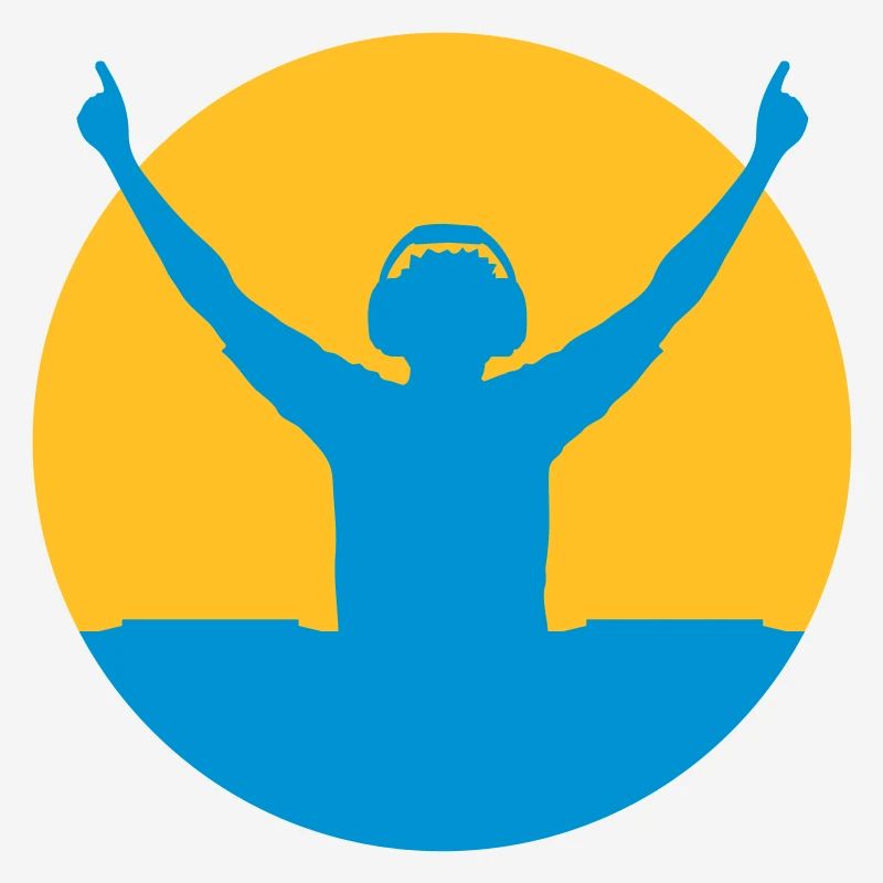 Conception de DJ silhouette