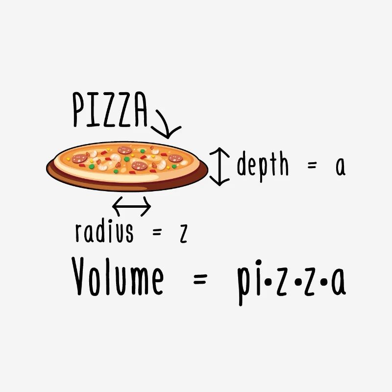 Pizza de mathématicien | Idée cadeau maths mathématiques