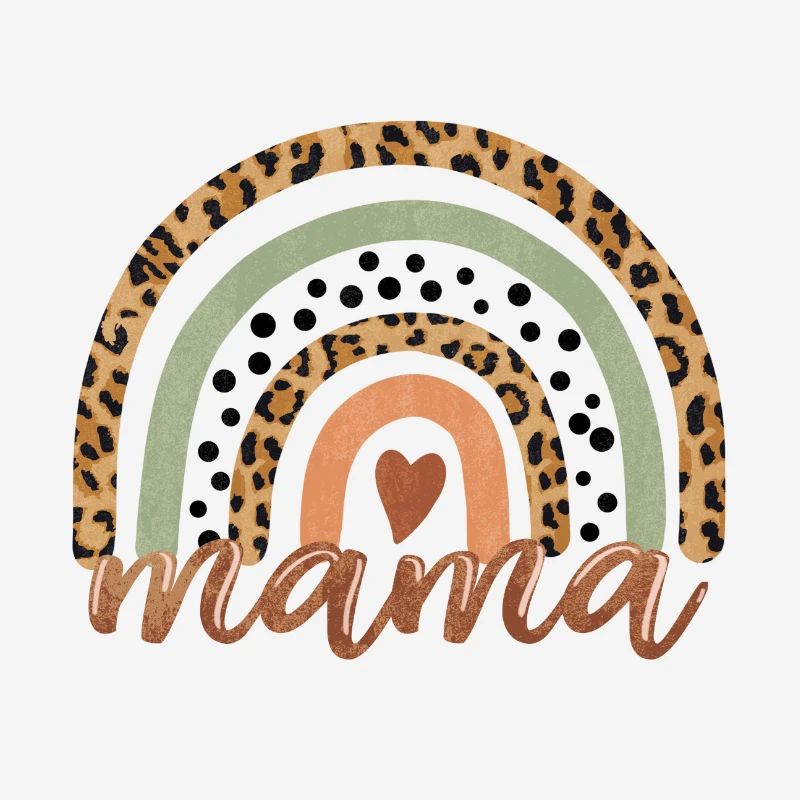 Rainbow mom gift wild pattern beautiful