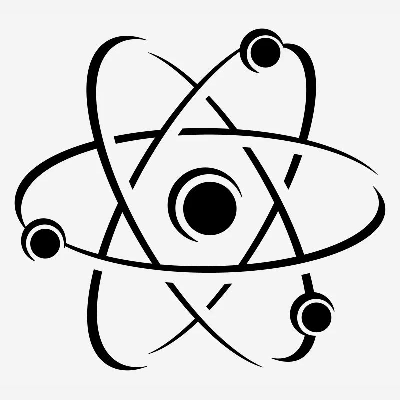 Icône de l'atome de science