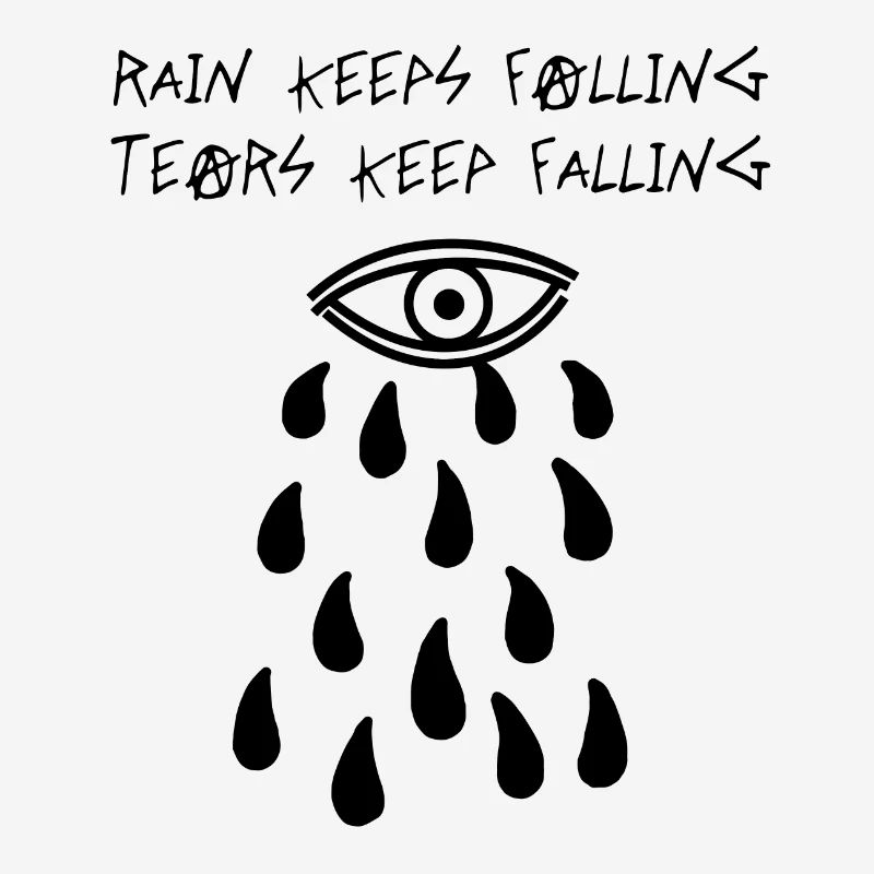 Rain Keeps Falling (Schwarz)