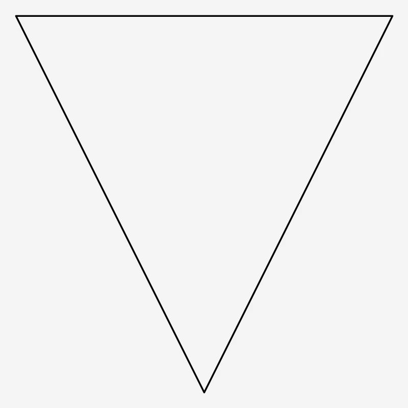 Simple triangle, minimalist, simple, beautiful!